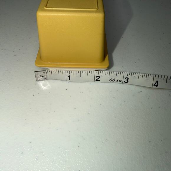 Vintage Tupperware Butter Dish Single Stick Container Harvest Gold - Picture 7 of 8